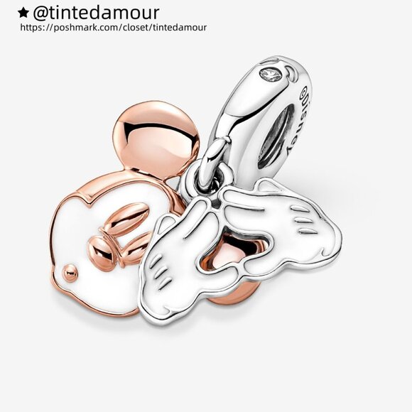 Pandora Disney Mickey Mouse Double Dangle Charm - Picture 4 of 6